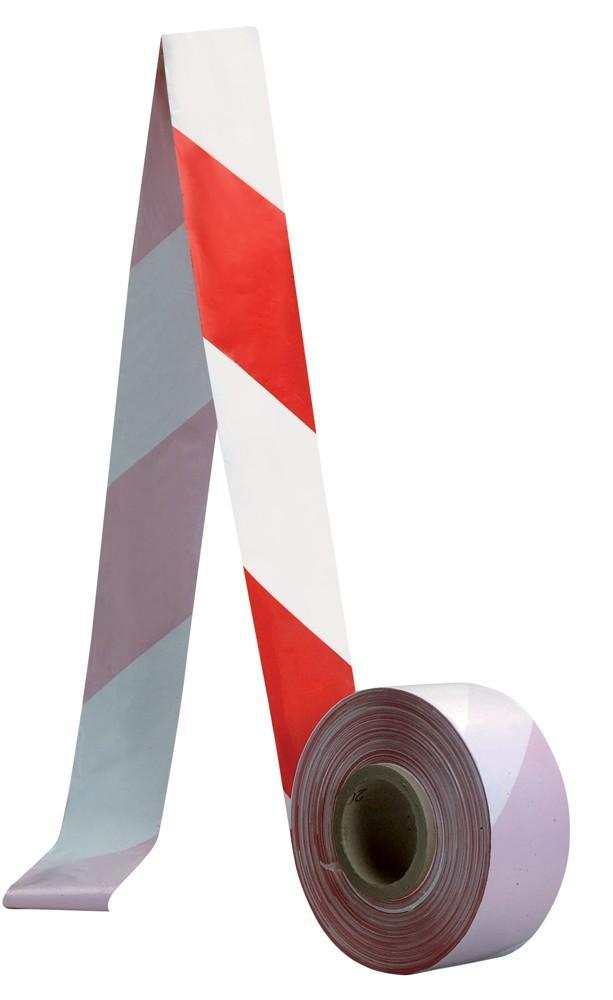 CXS bezpečnostní páska vymezovací, červeno-bílá 70 mm x 500 m