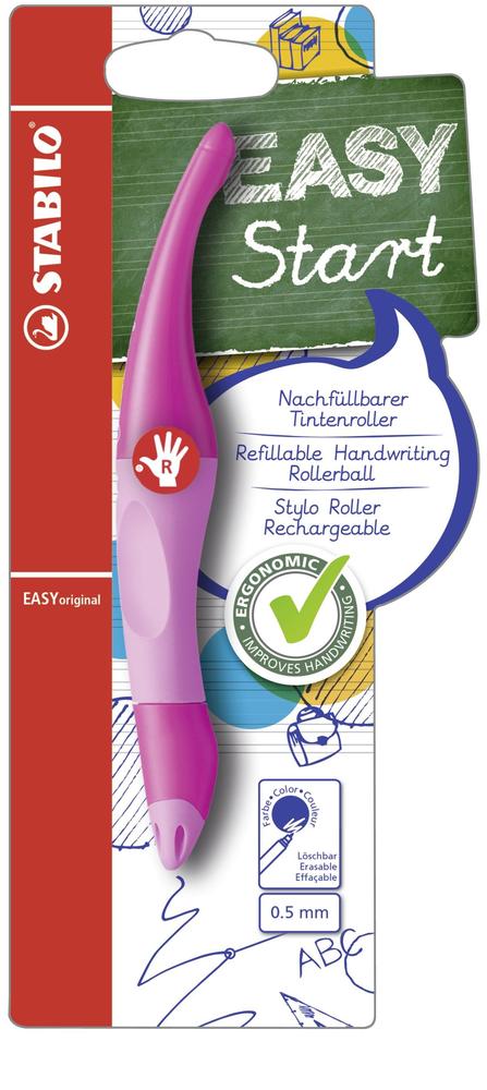 Roller Stabilo EASYoriginal 0,5 pro praváky sv. růžová/tm. růžová