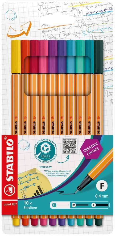 Jemný liner STABILO point 88 10 barev