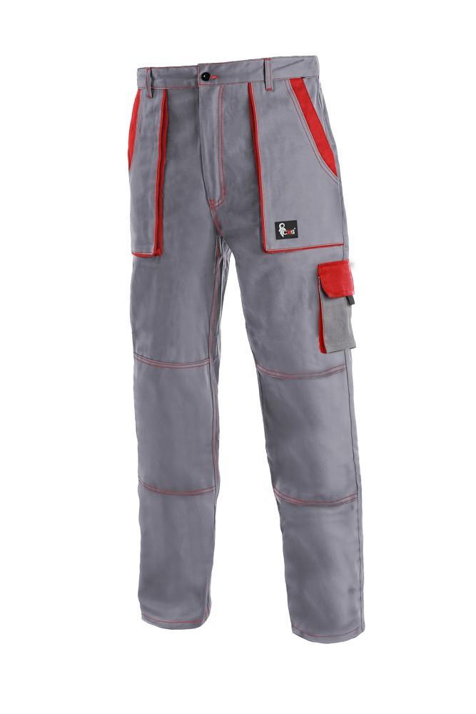 CXS kalhoty LUXY JOSEF, pánské, šedo-červené vel. 48