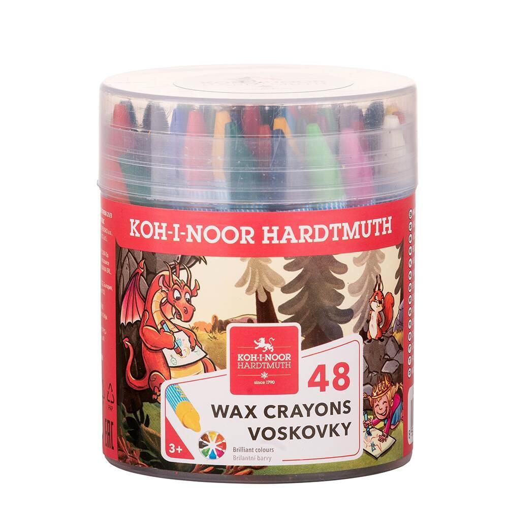 Koh-i-noor pastelky voskové KIN 8236/48 v plast. dóze