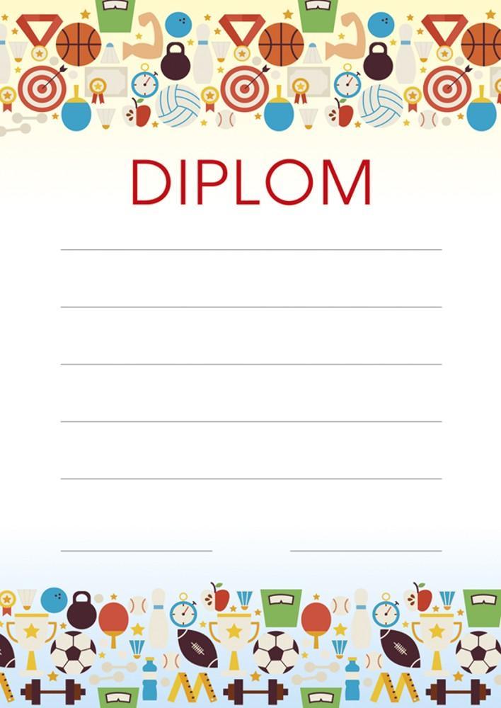 Baloušek Tisk diplom A4 - Sportovní hry na výšku