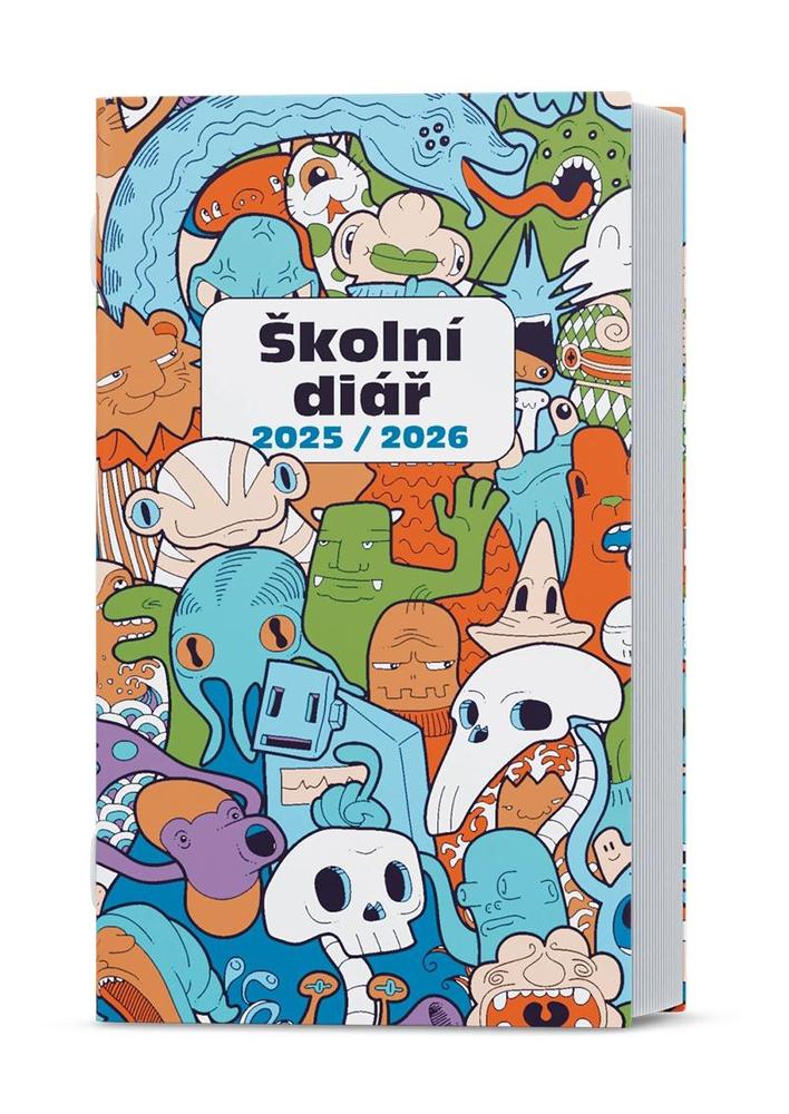 Baloušek Tisk diář školní týdenní Kamil Lamino Monstra