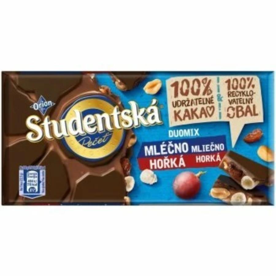 Čokoláda Studentská pečeť mléčná 180 g