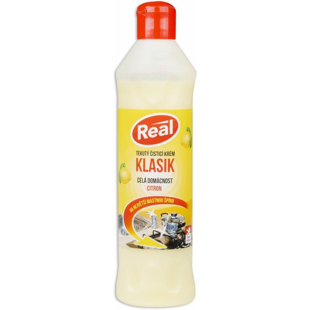 Real classic tekutý písek 600 g Citron - kulatá láhev