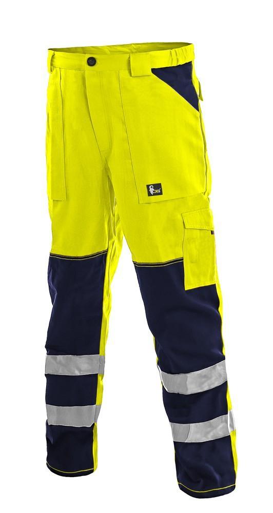 CXS kalhoty NORWICH, pánské, výstražné, žluto-modré vel. 50