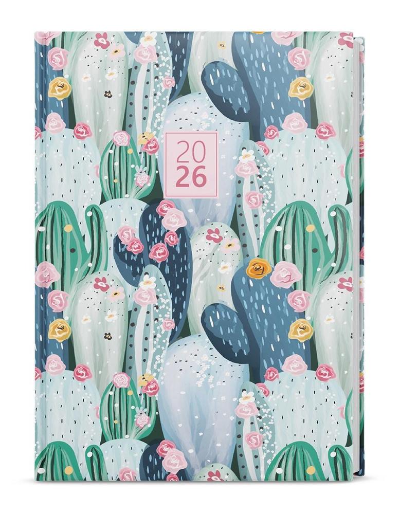 Baloušek Tisk diář týdenní Oskar Lamino A5 Kaktus