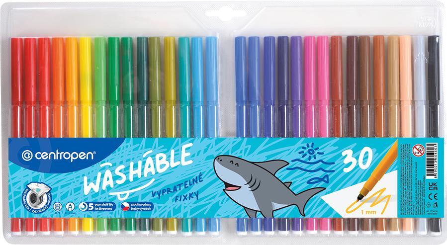 Centropen popisovač 7790 vypratelný sada 30 barev