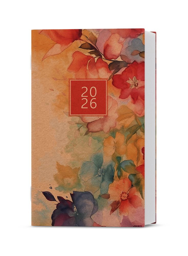 Baloušek Tisk diář měsíční Marika Kraft Akvarel