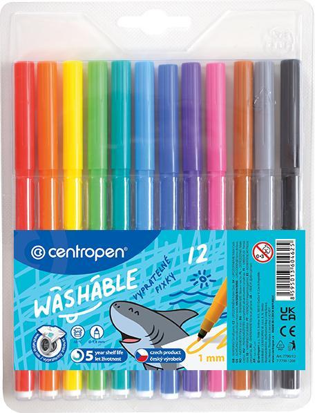 Centropen popisovač 7790 vypratelný sada 12 barev