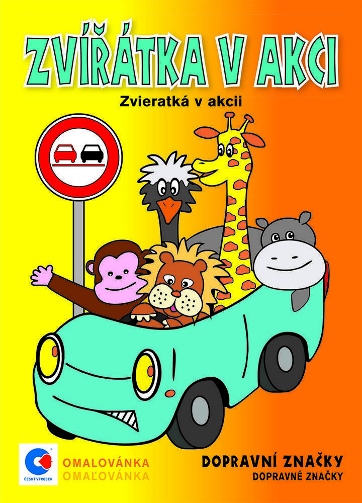 Baloušek Tisk omalovánky A5 - Zvířátka v akci - dopravní značky