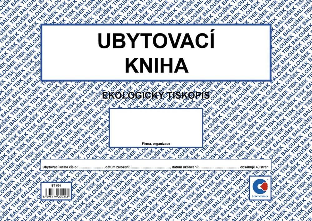 Baloušek Tisk ubytovací kniha A4 eko