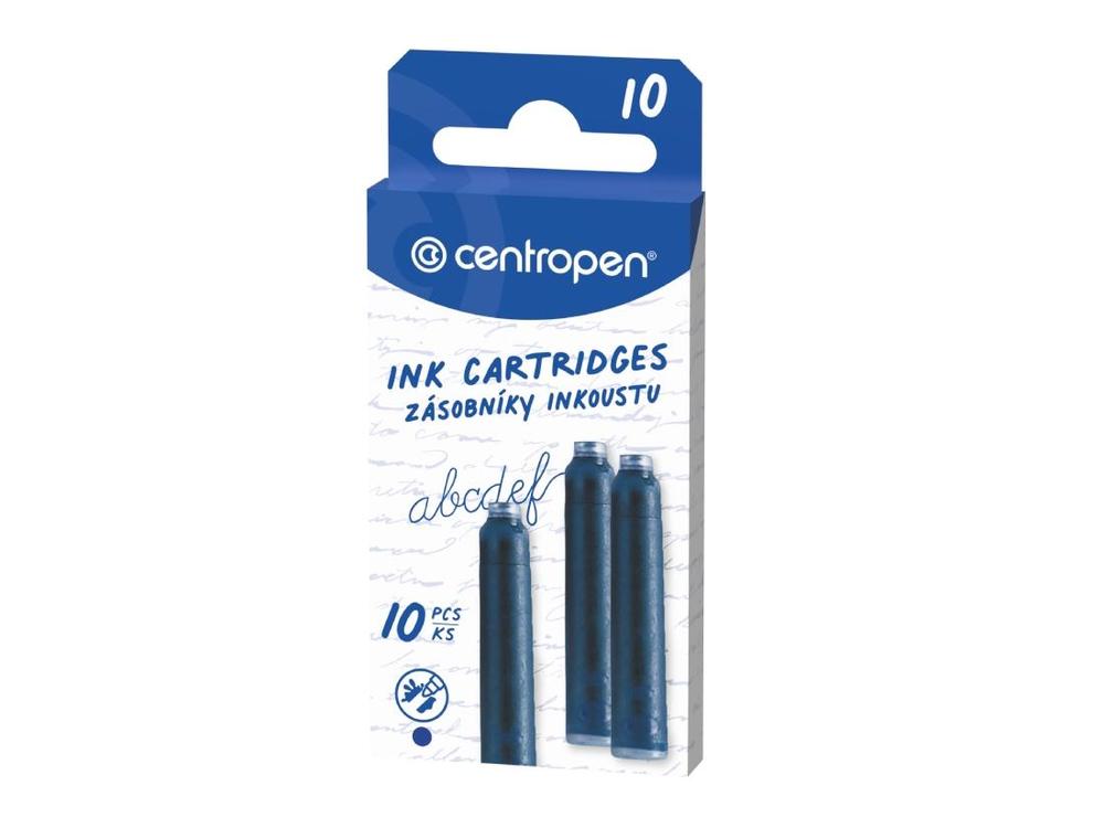 Centropen inkoustový zásobník modrý/10 ks