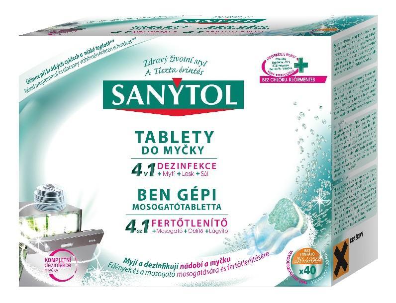 Sanytol tablety do myčky 4v1 40 ks