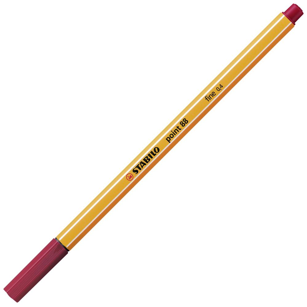 Jemný liner STABILO Point 88 tmavě červený