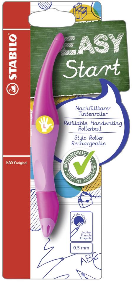 Roller Stabilo EASYoriginal 0,5 pro leváky sv. růžová/tm. růžová