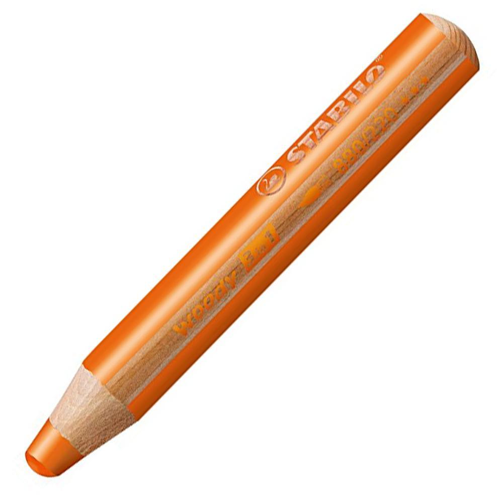 Pastelky STABILO woody 3 in 1 oranžová