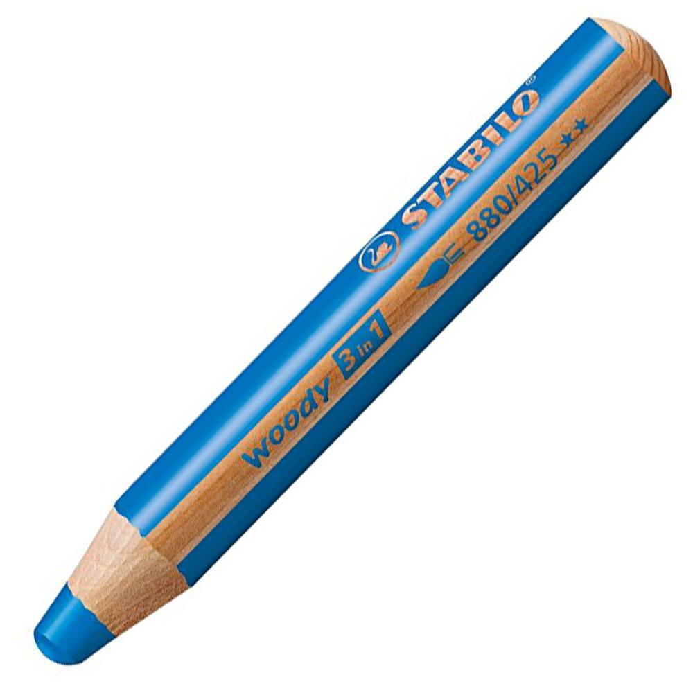 Pastelky STABILO woody 3 in 1 kobaltově modrá
