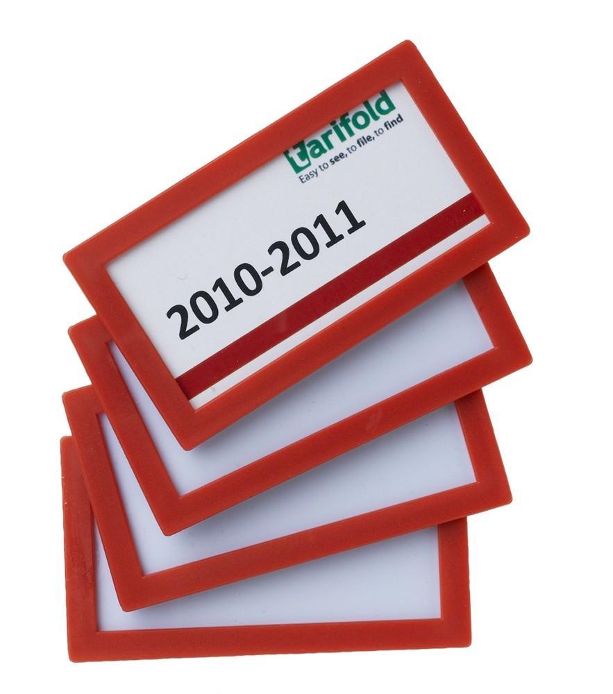 Tarifold display Frame samolepicí 80x45/4 ks červený