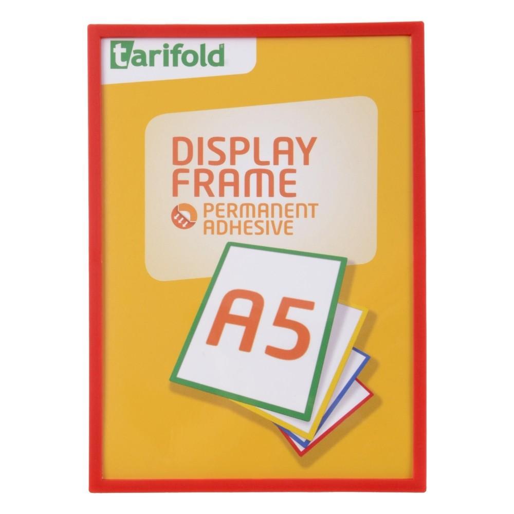Tarifold display Frame samolepicí A5/1 ks červený