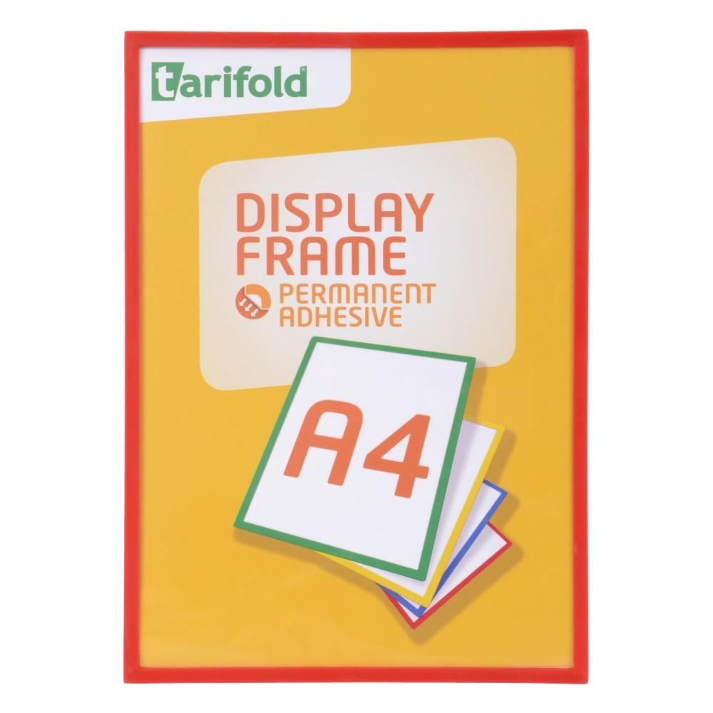 Tarifold display Frame samolepicí A4/1 ks červený