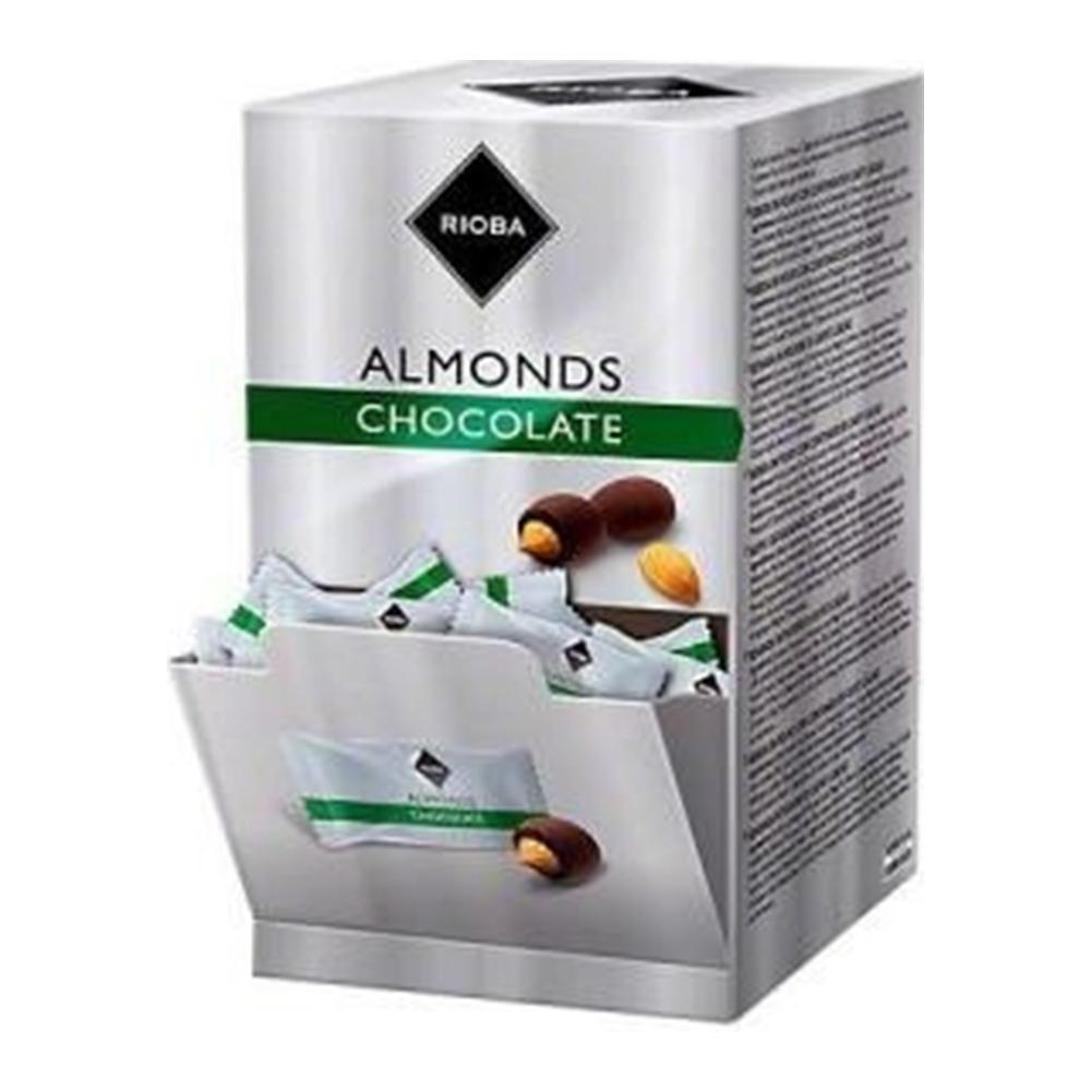 Mandle Rioba v hořké čokoládě 950 g / 400 ks