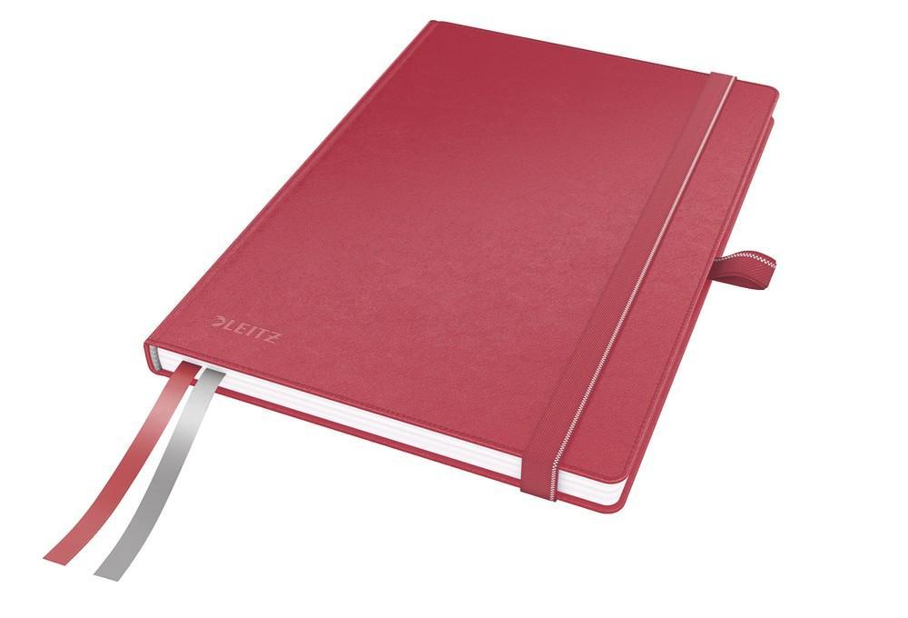 Leitz zápisník Complete A5, linkovaný červený, 80 listů