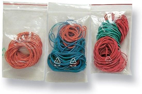 Gumičky směs různé barvy, šíře 1 mm / 45 ks