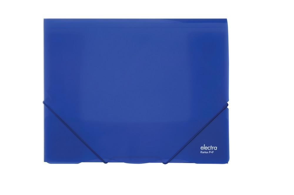 KARTON P+P desky s gumičkou PP ELECTRA A4 modré