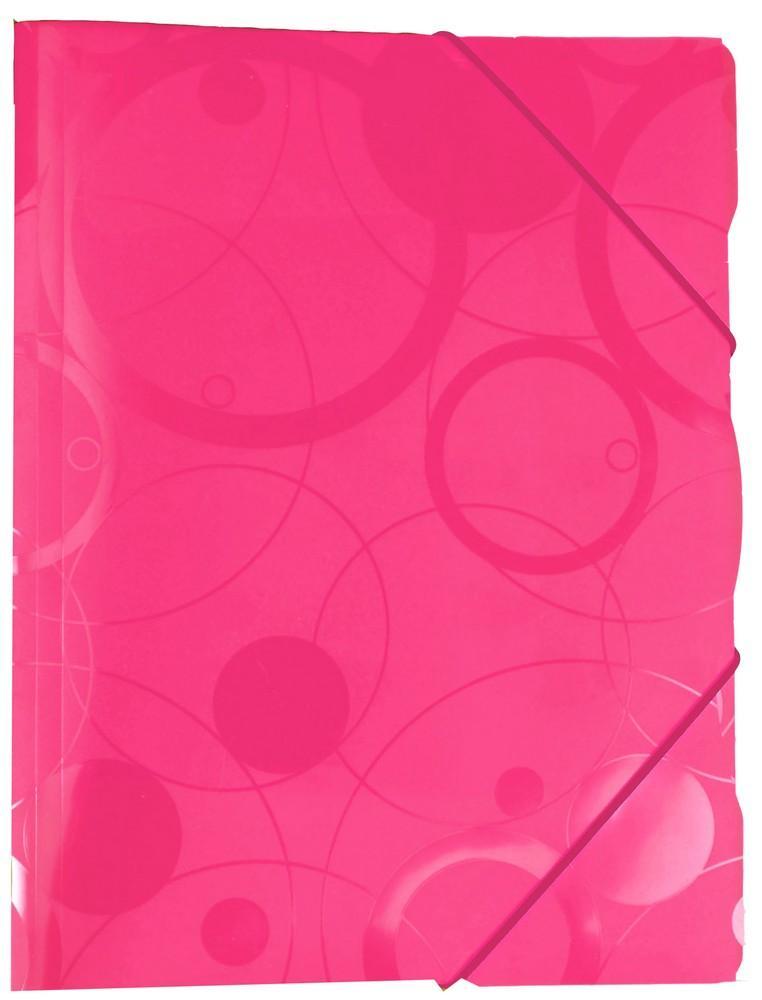 KARTON P+P desky s gumičkou NEO COLORI A4 růžové