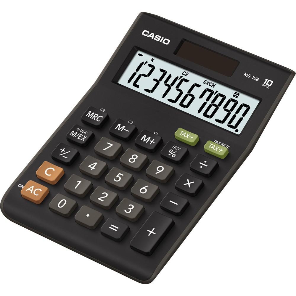 Casio kalkulačka MS 10 B stolní / 10 míst