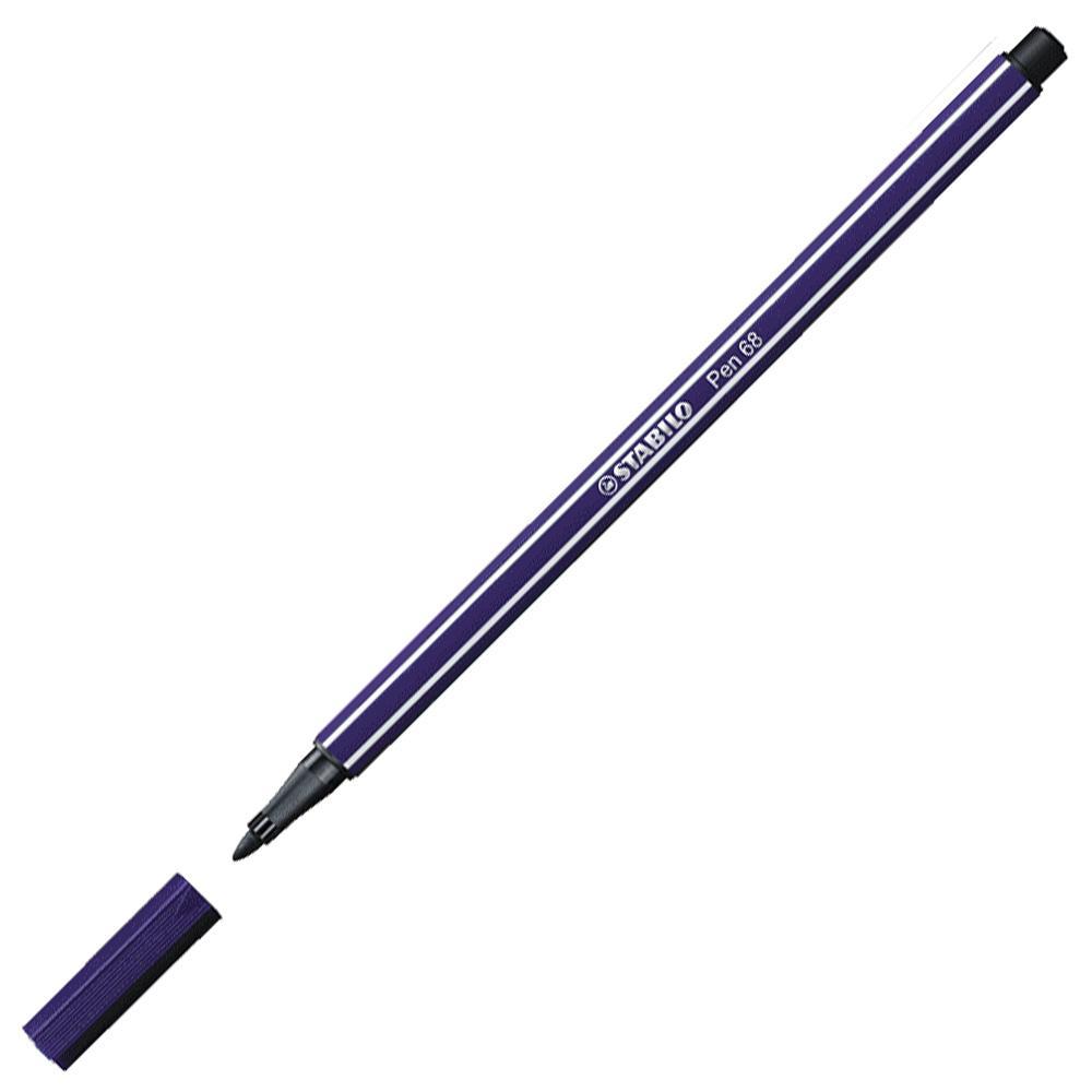 Prémiový vláknový fix STABILO Pen 68 pruská modř