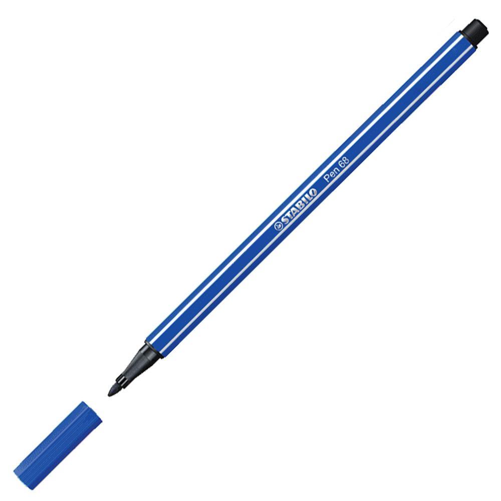 Prémiový vláknový fix STABILO Pen 68 ultramarín
