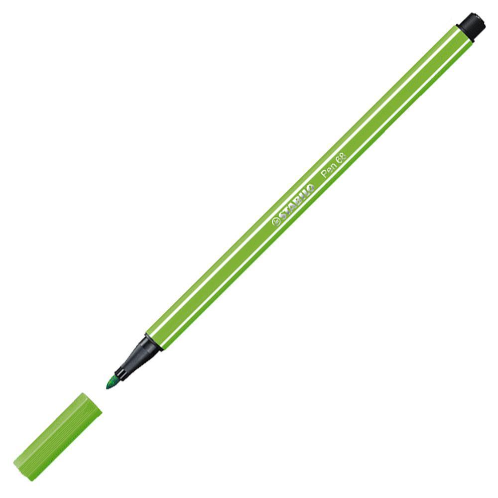 Prémiový vláknový fix STABILO Pen 68 světle zelená