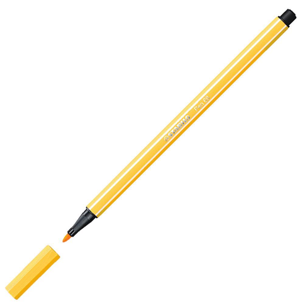 Prémiový vláknový fix STABILO Pen 68 žlutá