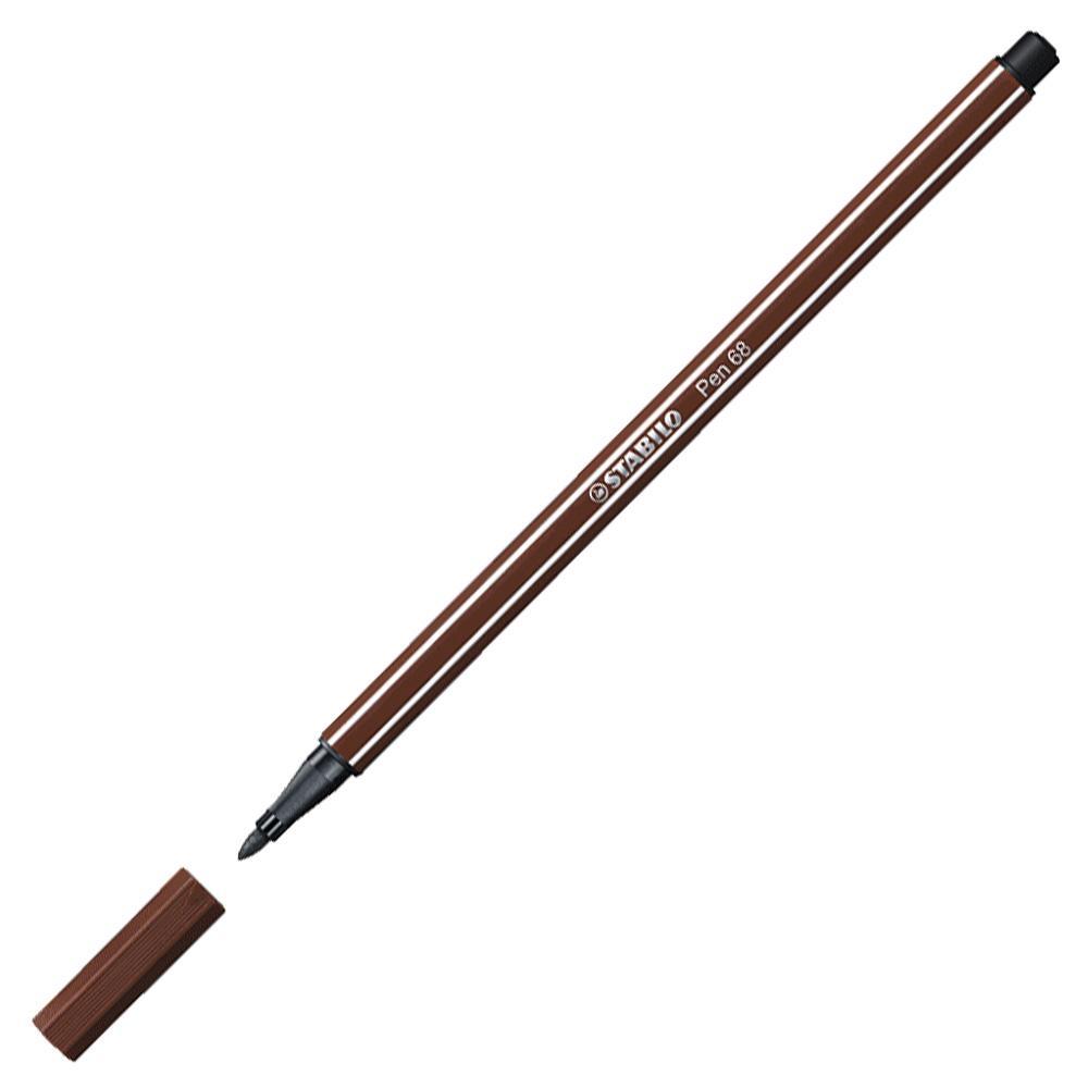 Prémiový vláknový fix STABILO Pen 68 hnědá