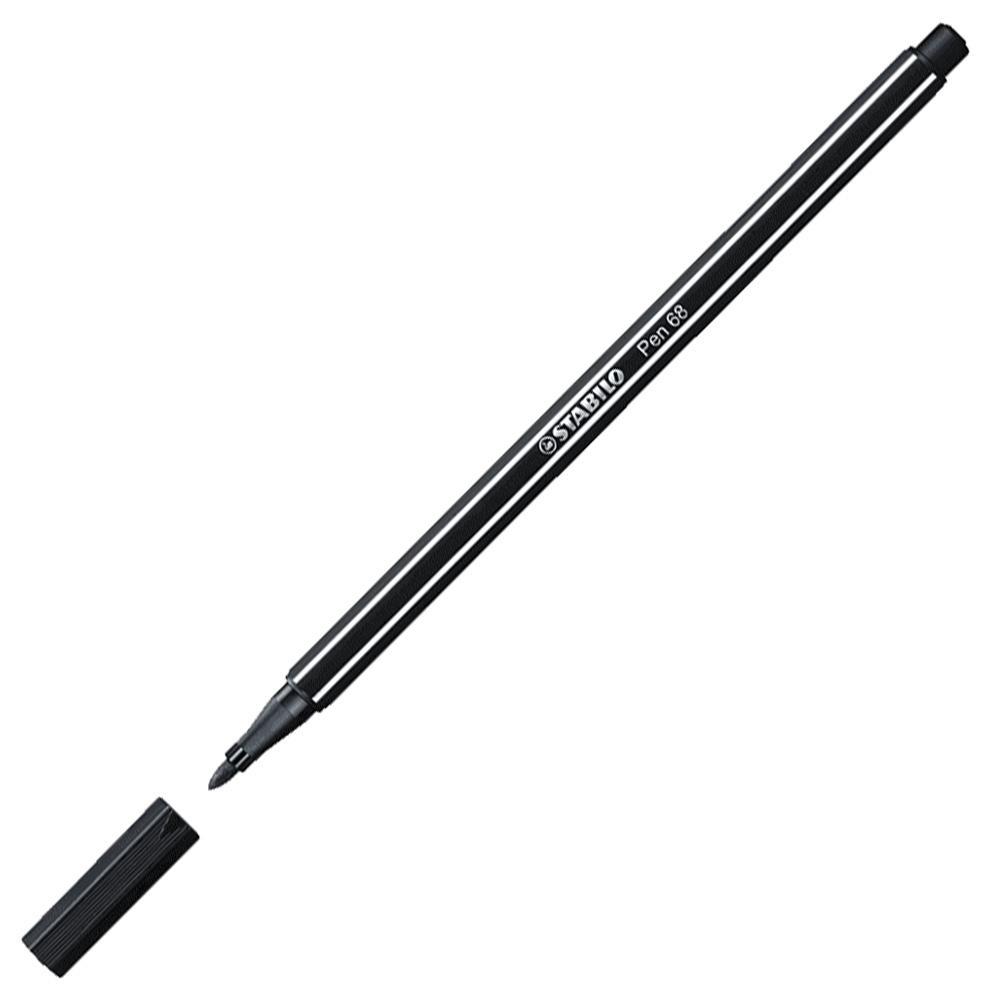Prémiový vláknový fix STABILO Pen 68 černá