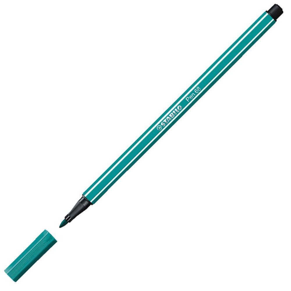 Prémiový vláknový fix STABILO Pen 68 tyrkysová modrá