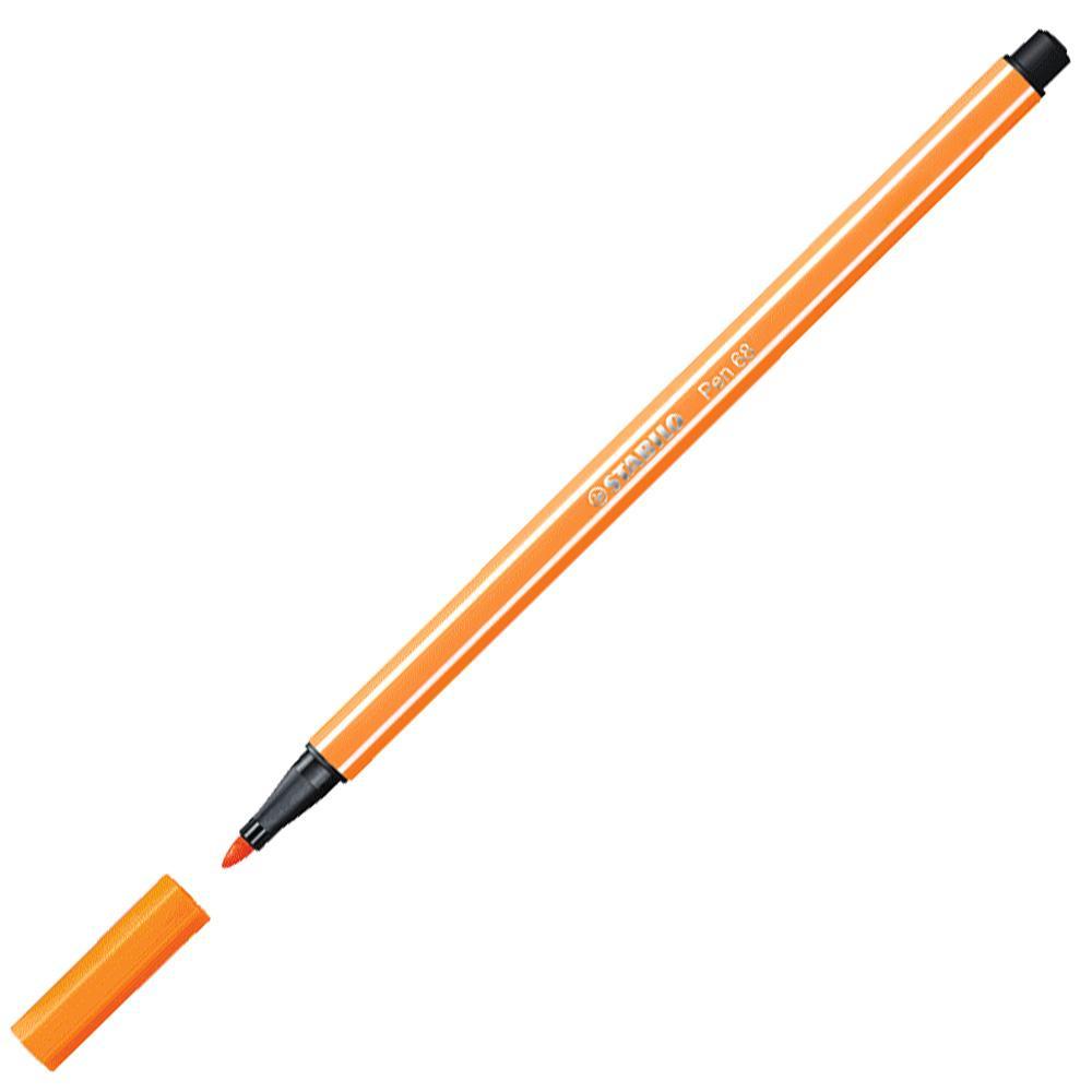 Prémiový vláknový fix STABILO Pen 68 oranžová
