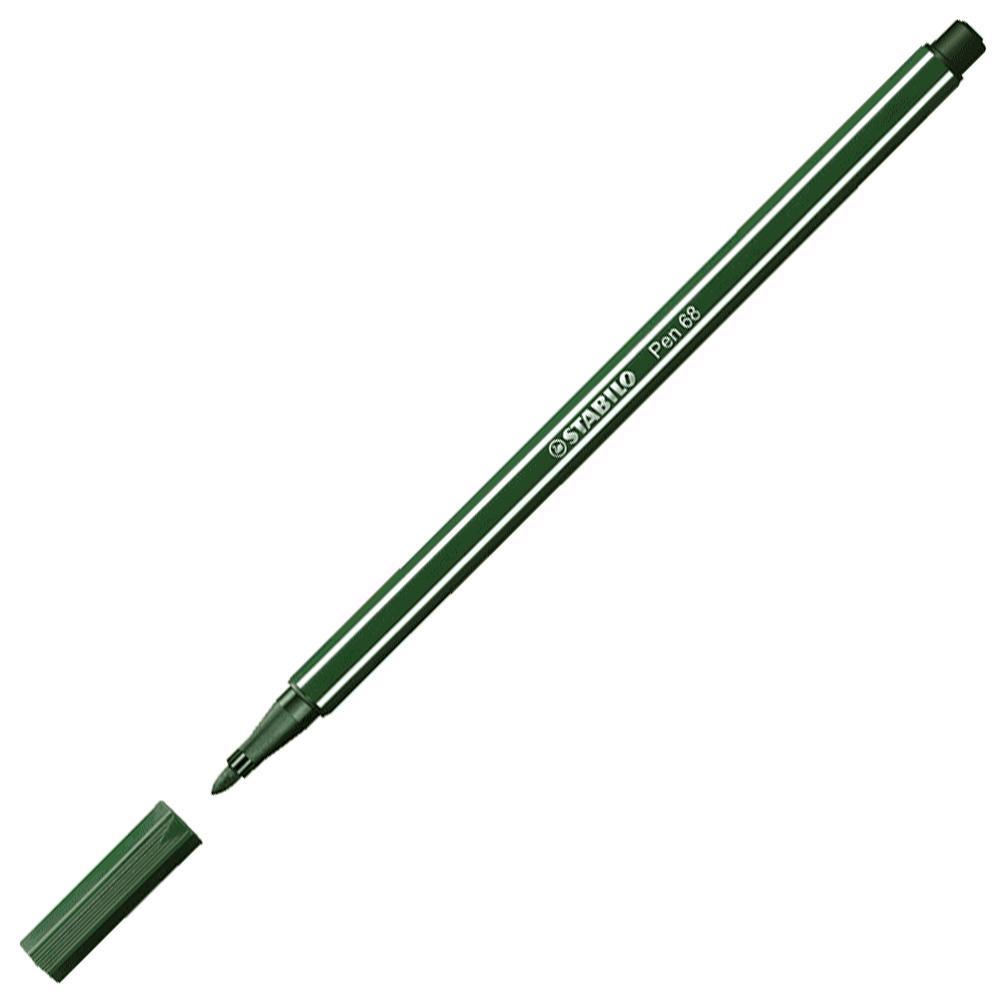Prémiový vláknový fix STABILO Pen 68 přírodní zelená