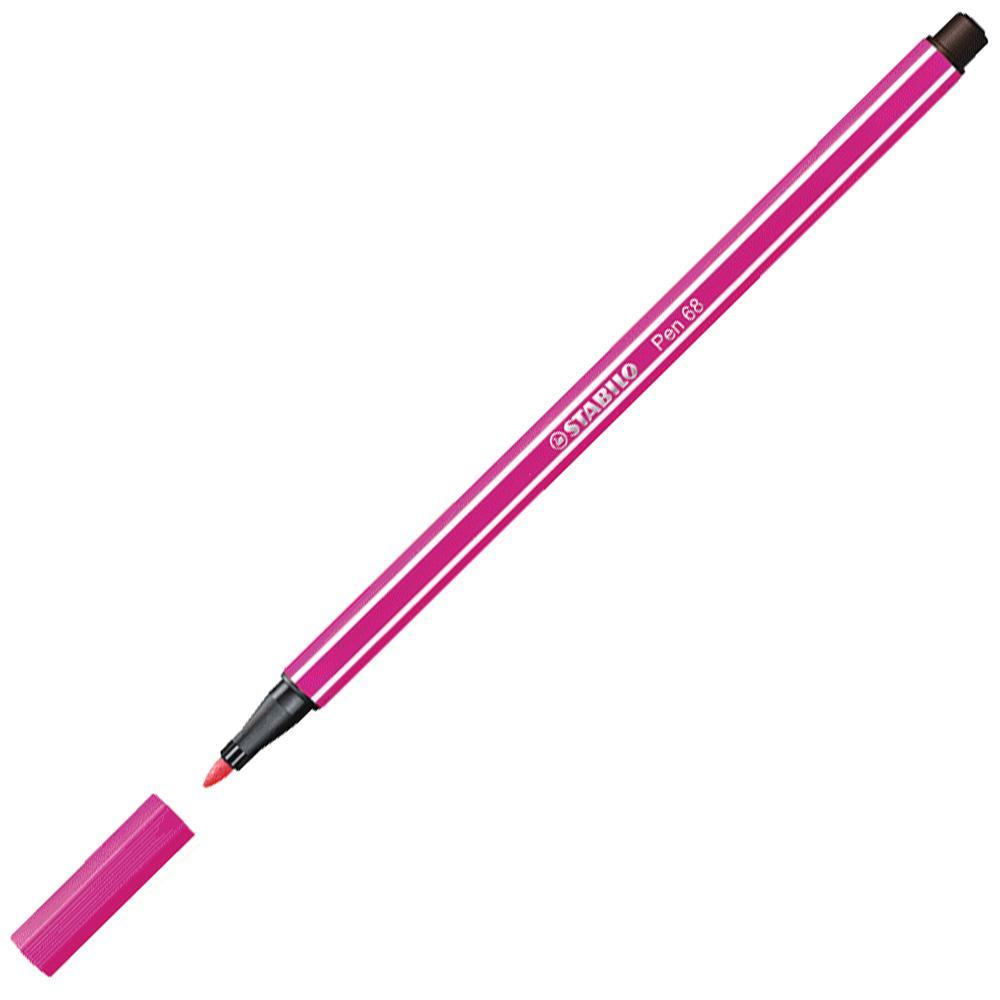 Prémiový vláknový fix STABILO Pen 68 růžová