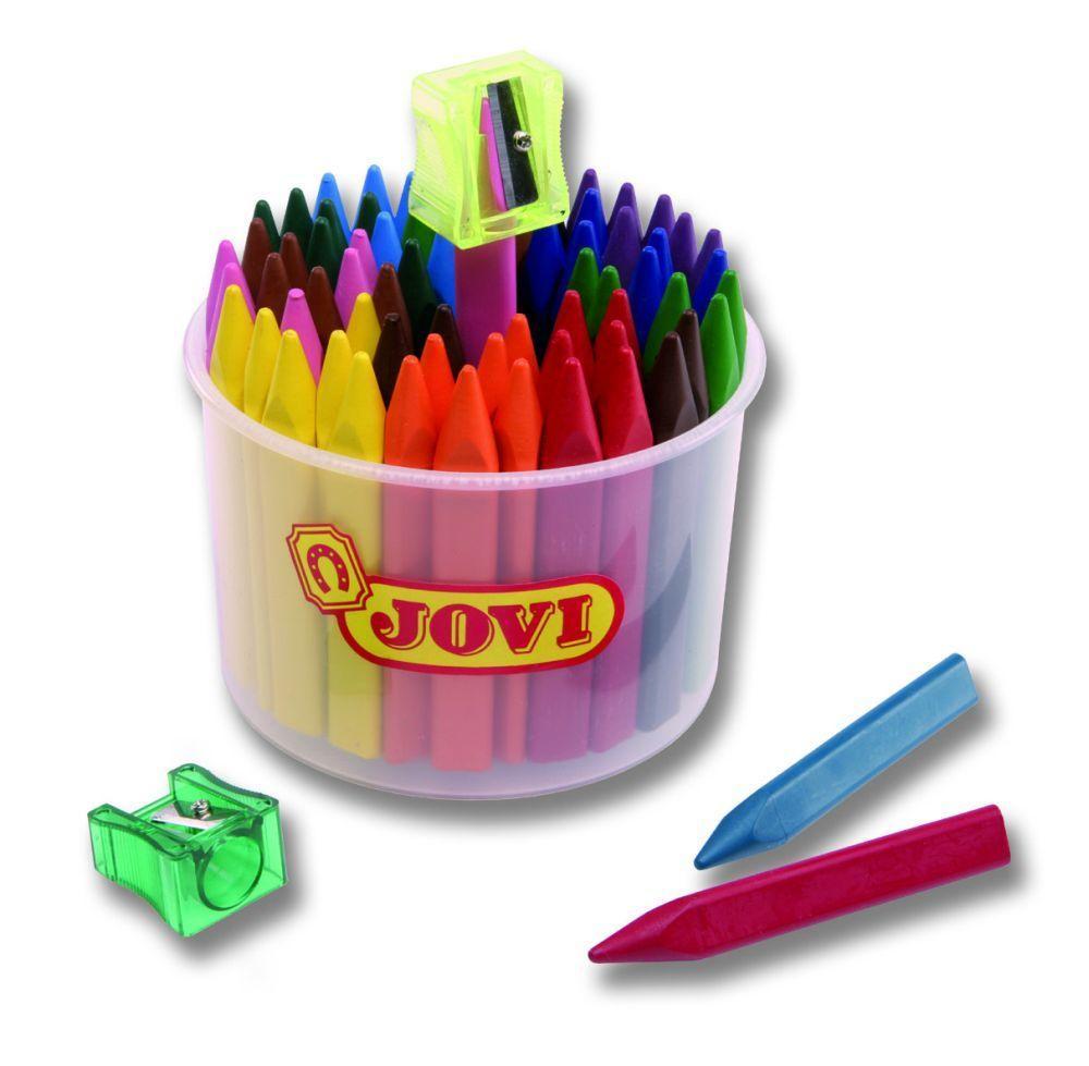 Pastelky voskové trojhranné JOVI TRIVAX 72 ks, 12 barev