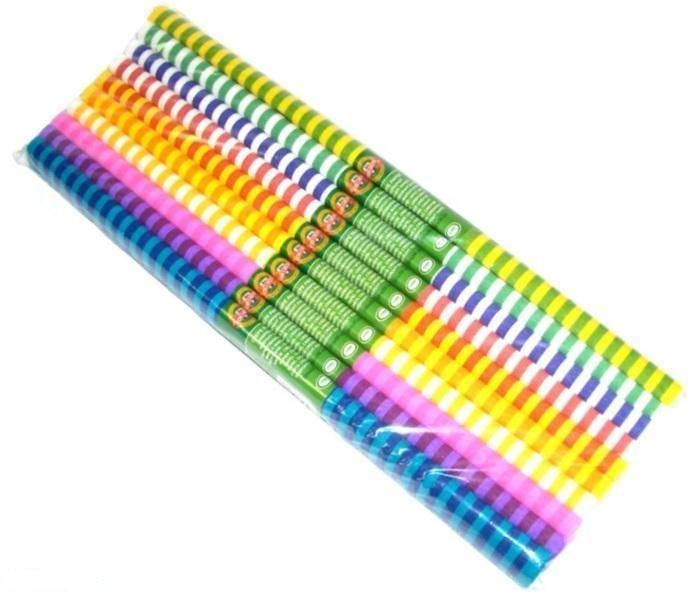 Papír krepový mix pruhovaný/sada 10 ks