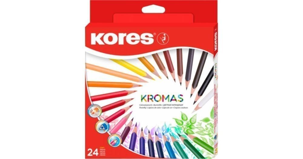 Kores pastelky trojhranné 24 ks Kromas