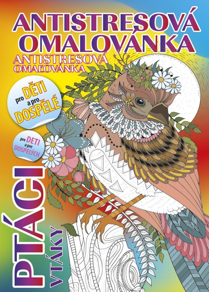 Baloušek Tisk omalovánky A5 antistresové Ptáci