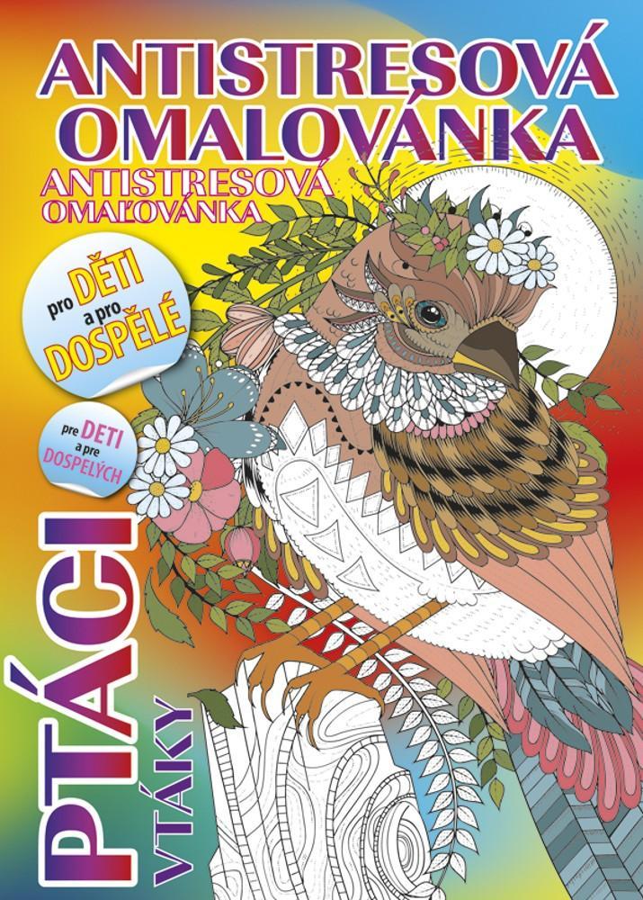 Baloušek Tisk omalovánky A5 antistresové - Ptáci