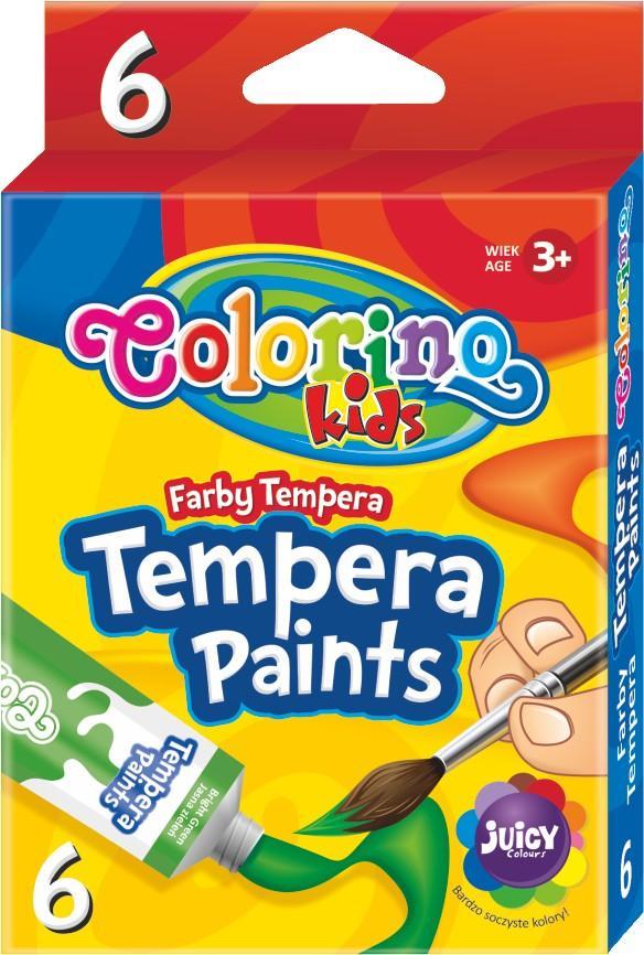 Colorino barvy temperové 6 barev 12 ml v tubě