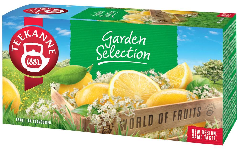 Ovocný čaj Teekanne Garden Selection (černý bez + citron) / 20 sáčků