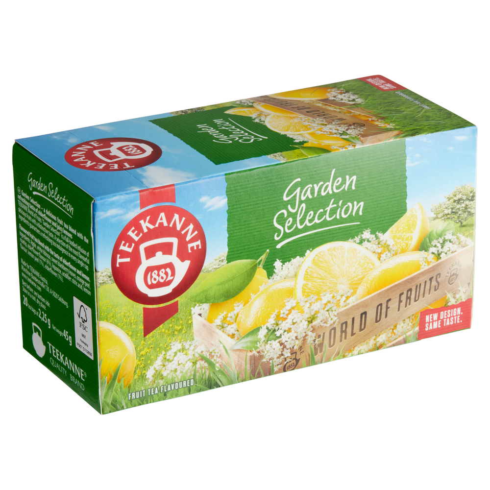 Ovocný čaj Teekanne Garden Selection (černý bez + citron) / 20 sáčků
