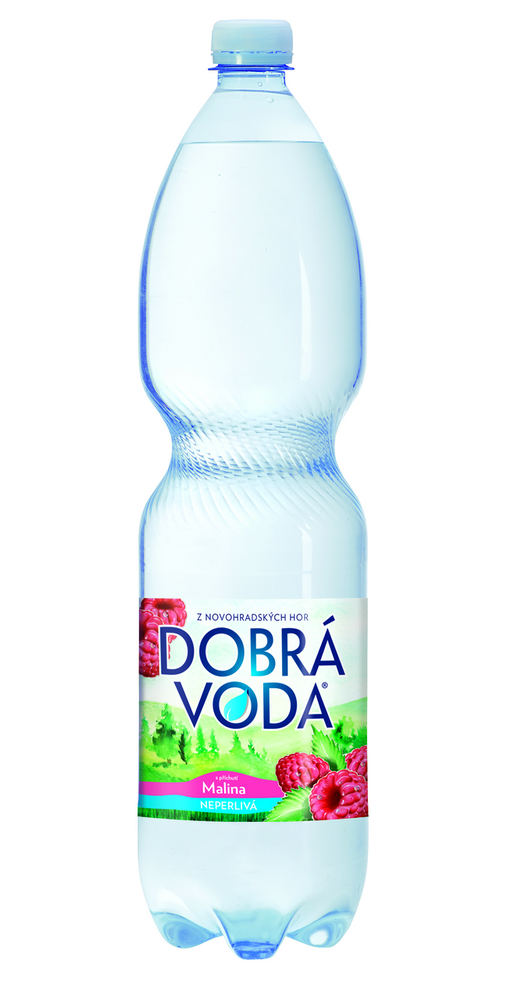 Dobrá voda neperlivá malina 1,5 l